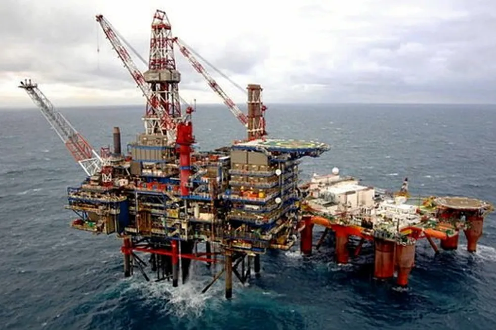 Offshore workers: Shell's Nelson platform in UK North Sea