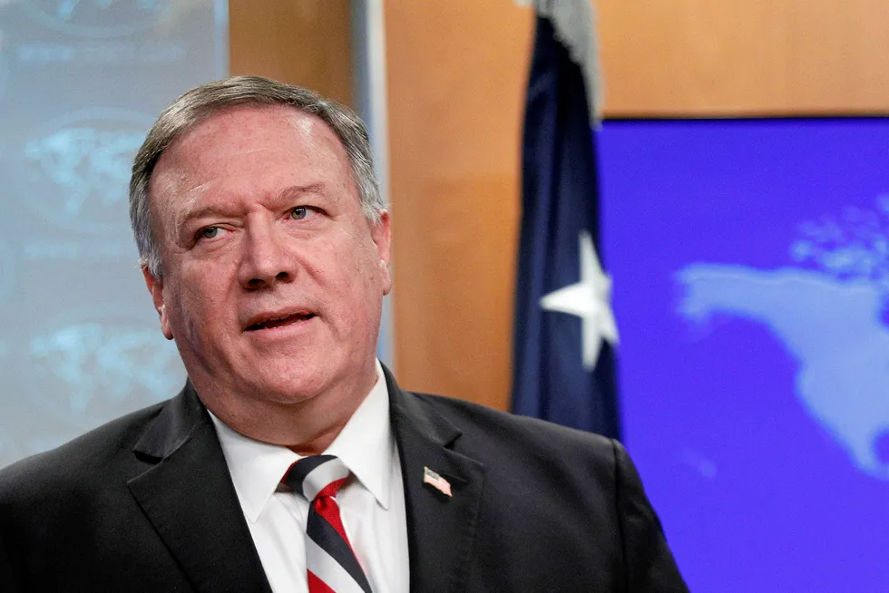 War of words: US Secretary of State Mike Pompeo accuses Europe of siding with Iran