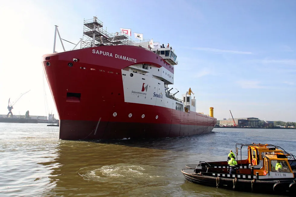 Unaffected: the Sapura Diamante is one of several vessels the joint venture has operating in Brazil