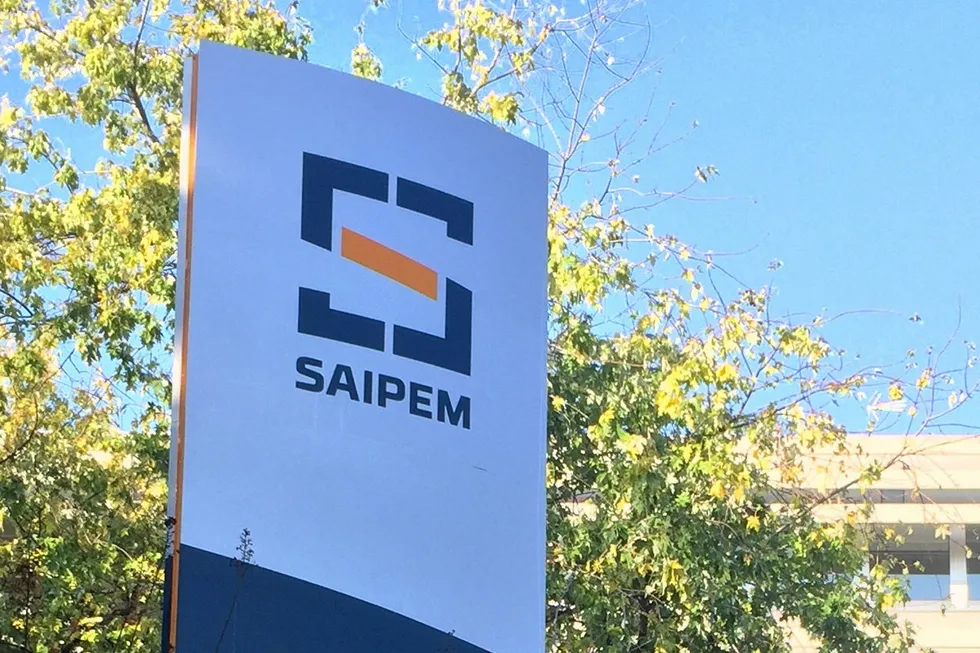 Logo: Italian contracting giant Saipem.