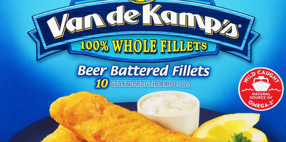 Van de Kamp's frozen battered fish.