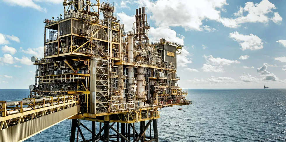 Shell's Shearwater platform in UK North Sea