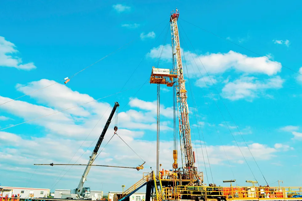 Recovery: a rig at work on the Ebano field in Mexico