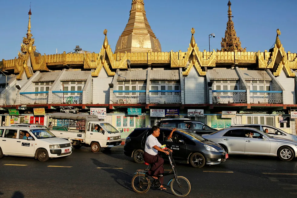 Downtown Yangon: MPRL will help the successful candidates to find work, including in Myanmar's commercial capital