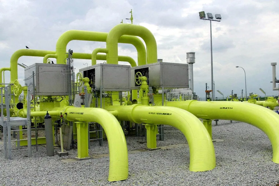 Imports: the gas pipeline at Sembcorp Gas plant on Singapore's Jurong Island, which receives natural gas from Indonesia's Natuna Sea.