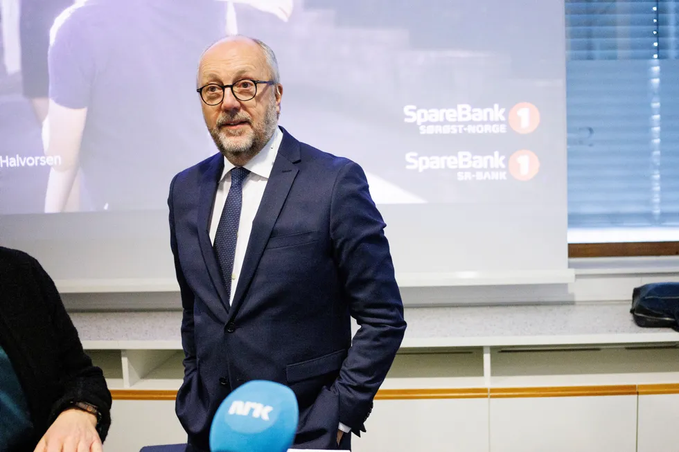 Per Halvorsen, konsernsjefen i Sparebank 1 Sørøst-Norge, må finne seg i at banken ikke får tilbake pengene som ble utbetalt ved en feil.