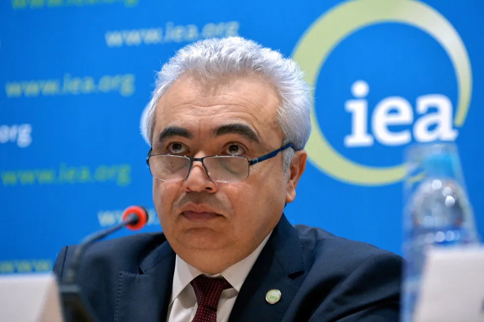 Message: IEA executive director Fatih Birol