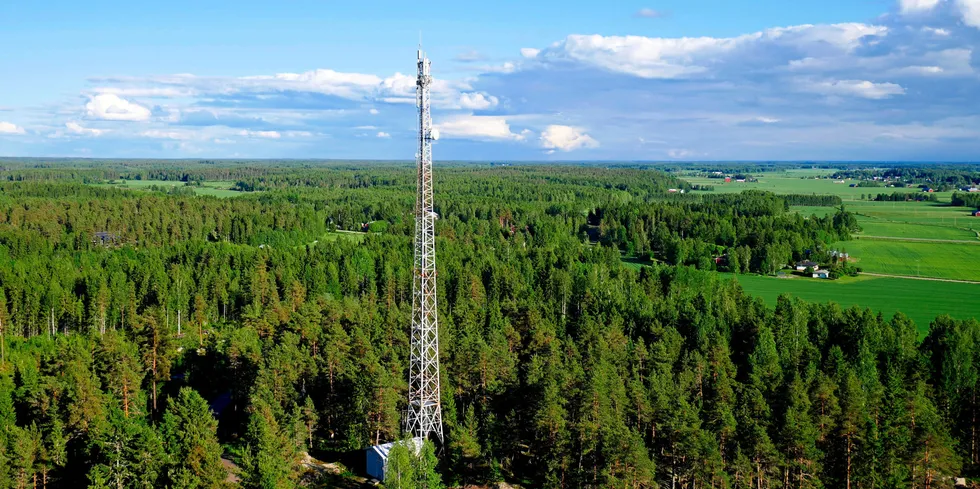 A telecoms mast in Finland