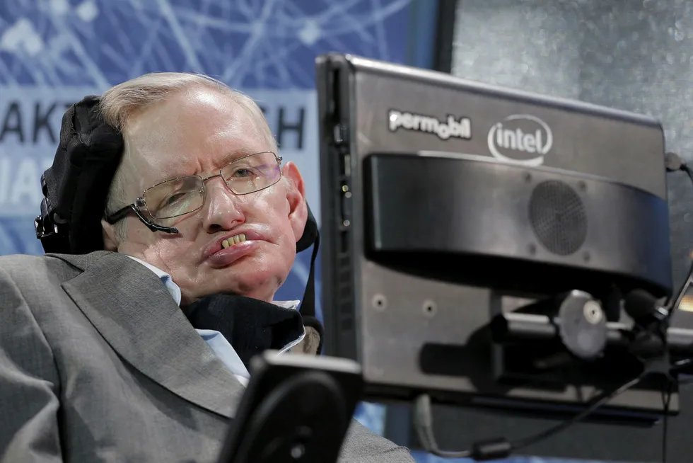 Stephen Hawking døde onsdag 76 år gammel. Foto: Lucas Jackson/Reuters/NTB Scanpix