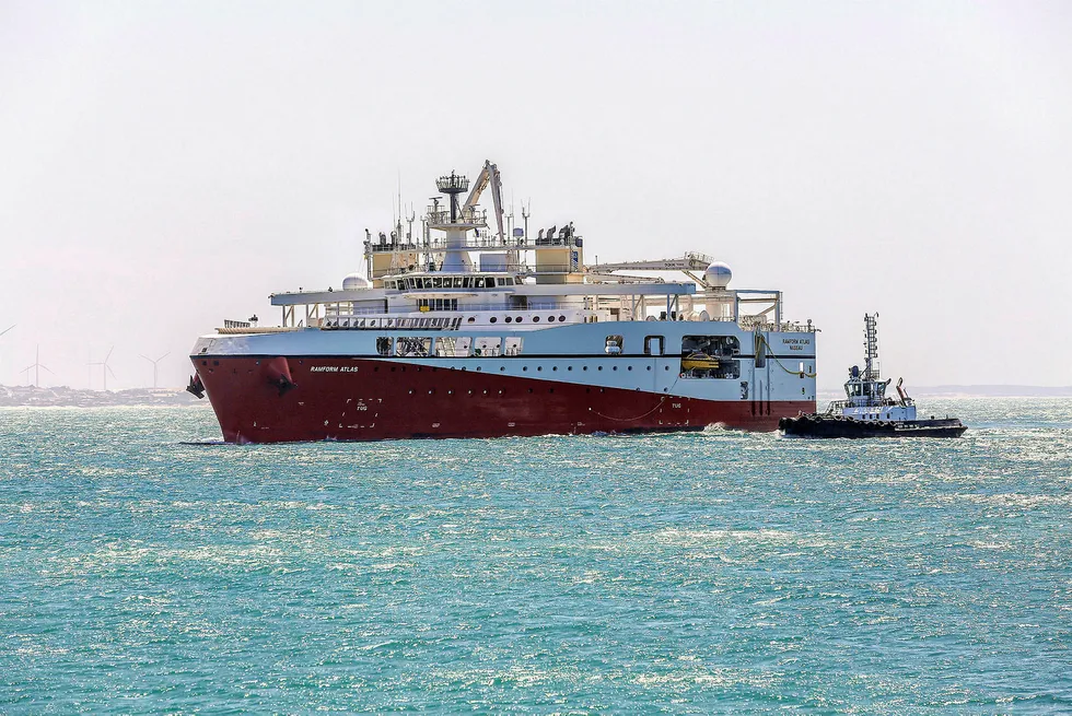 South Africa: Ramform Atlas is working off Cape Point