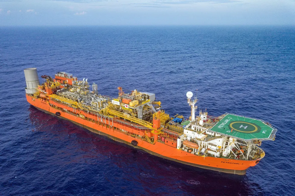 Going solo: the Petrojarl I FPSO producing at the Atlanta field off Brazil