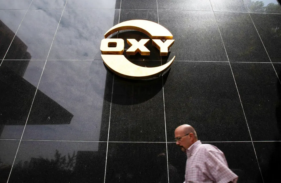 Rough going: Occidental Petroleum is hoping higher oil prices will allow it to cut into a heavy debt load it assumed after buying Anadarko Petroleum in 2019
