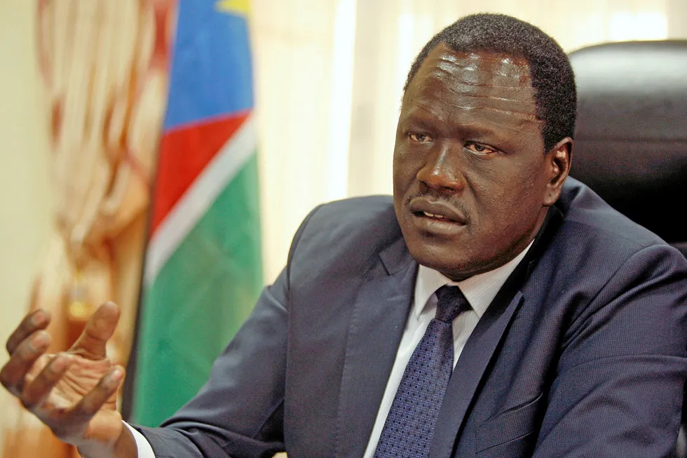 Engaging: South Sudan's Minister of Petroleum, Ezekiel Lol Gatkuoth