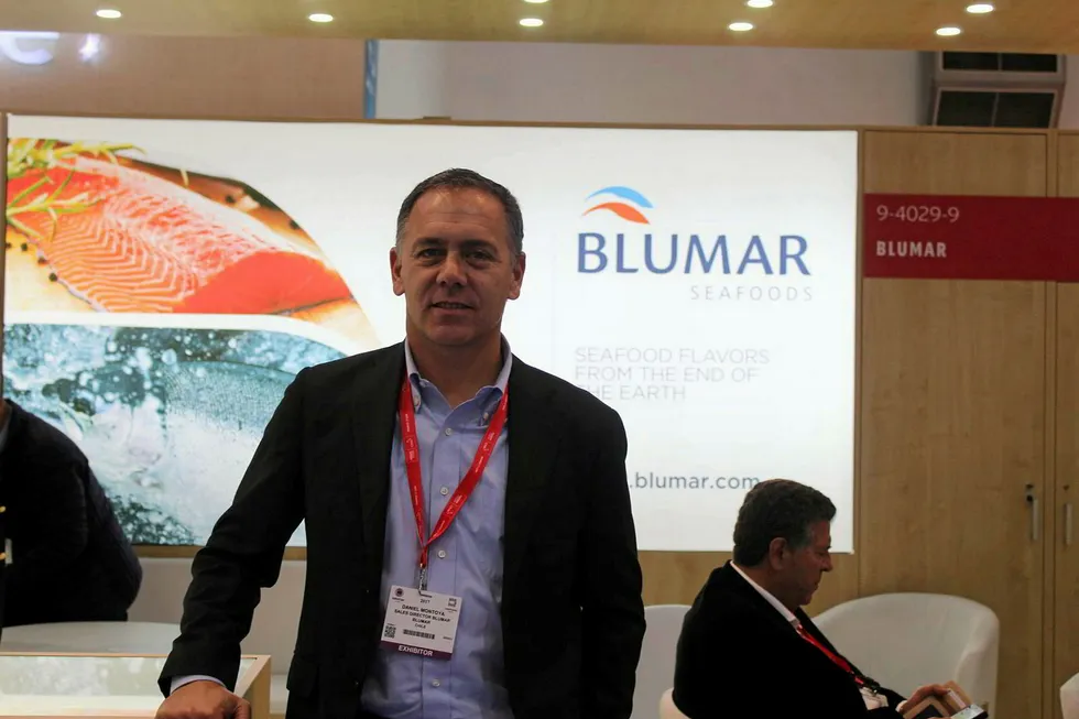 Daniel Montoya, Sales and Marketing Director for Chilean farmed salmon producer Blumar.