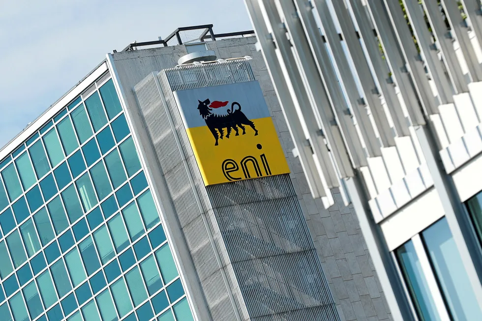 New estimate: Italian energy company Eni headquarters is seen in Rome