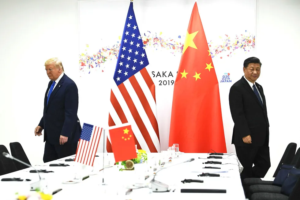 USAs president Donald Trump og Kinas president Xi Jinping deltok på G20-møtet i Osaka 29. juni.