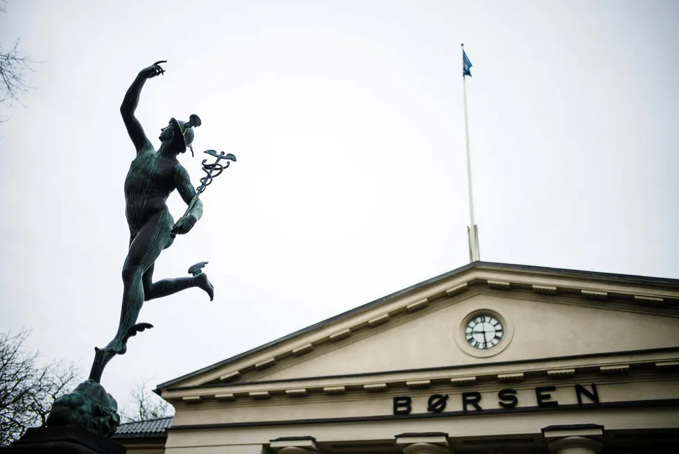 Hovedindeksen på Oslo Børs falt over 2,7 prosent på det meste. Foto: Gunnar Blöndal