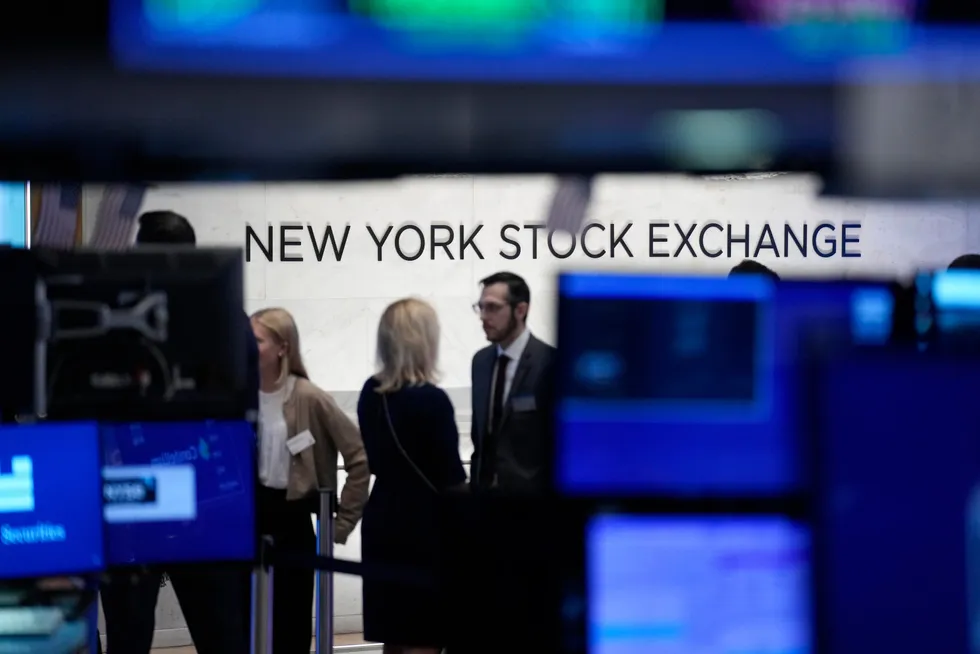 Risikoaversjonen er i ferd med å melde seg hos investorene her på New York Stock Exchange i New York.