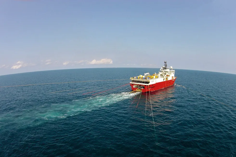 On the horizon: Shearwater’s seismic vessel Polar Marquis