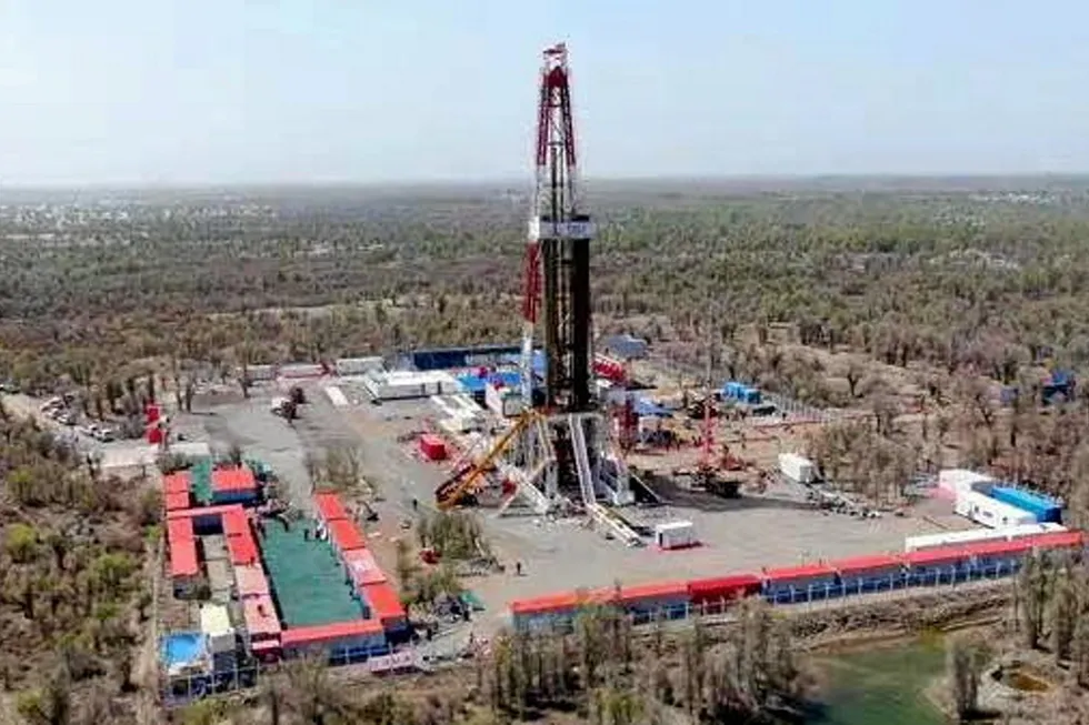 Record-breaker: the Yuejin 3-3XC well is said to be Asia's deepest.