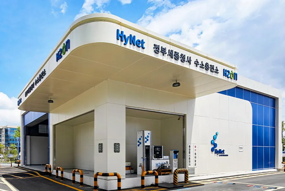 A Hynet hydrogen refuelling station in South Korea.