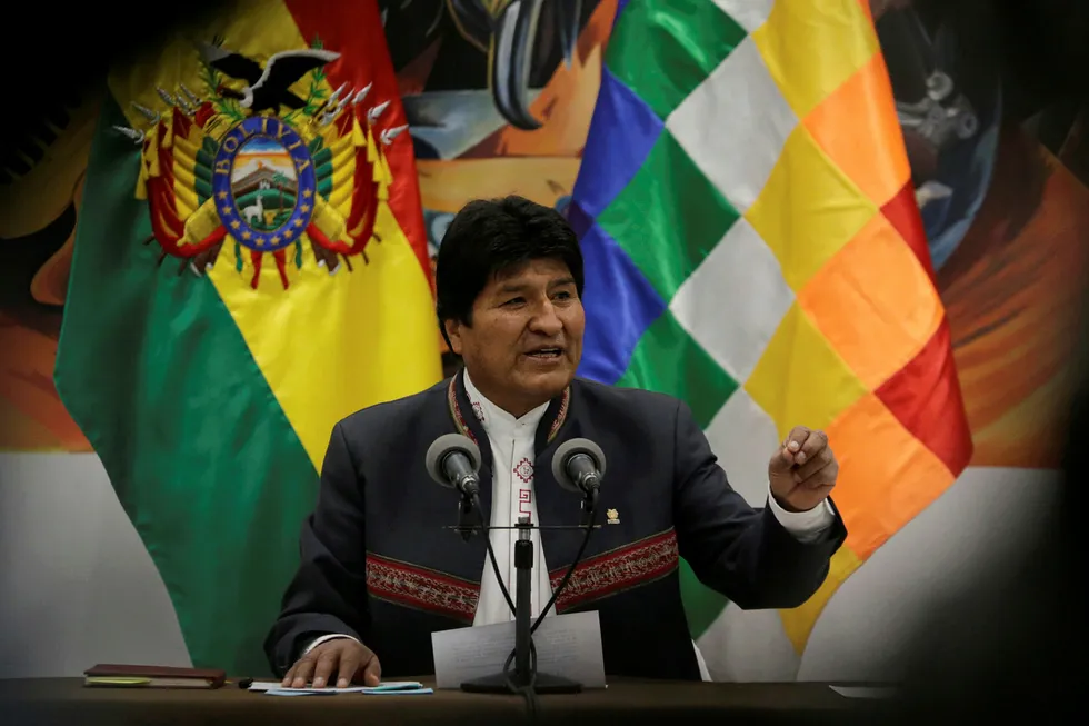Bolivias president vil fortsatt være Evo Morales.
