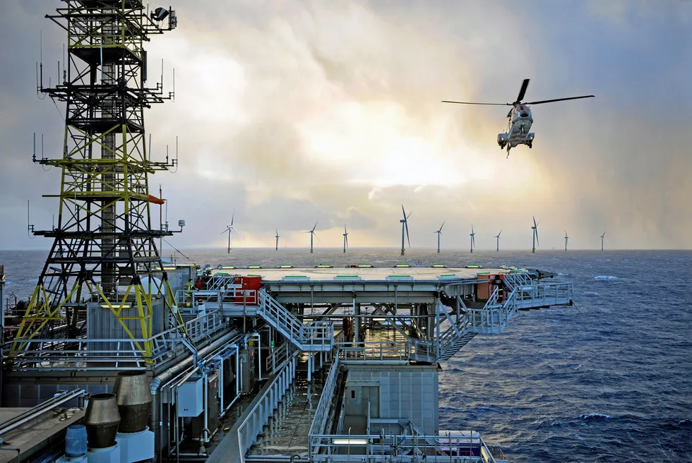 Wind power: Equinor's Hywind Tampen floating wind farm.