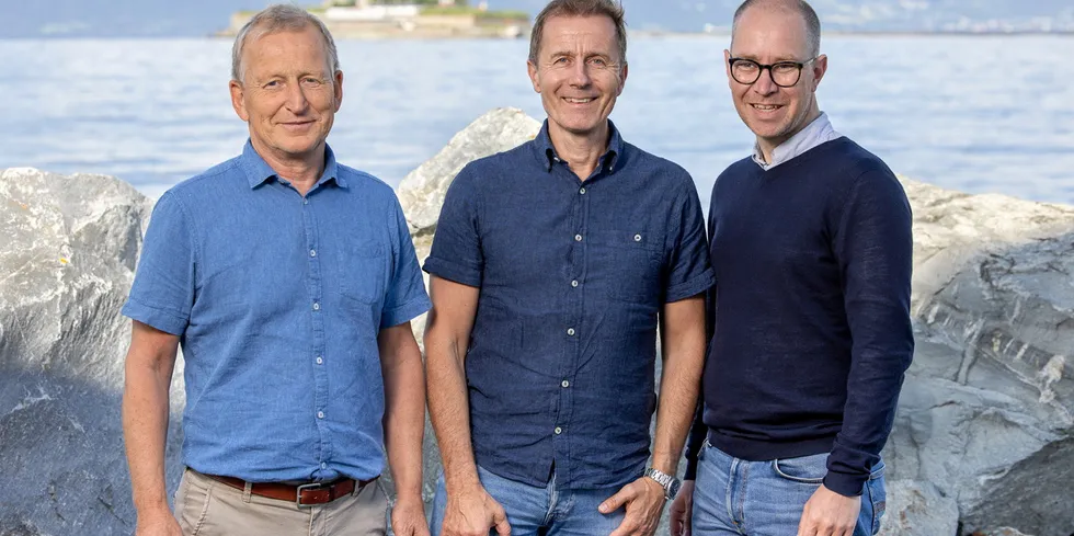 – Fiskeri og havvind må stå samlet mener Kåre Heggebø, leder, Jan Henrik Sandberg, seniorrådgiver og Sverre Johansen, generalsekretær i Norges Fiskarlag.