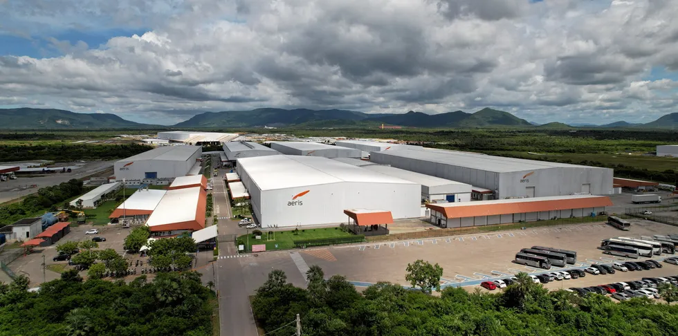 Aeris Energy's wind turbine blade manufacturing facility in Pecem, Ceara, north-eastern Brazil