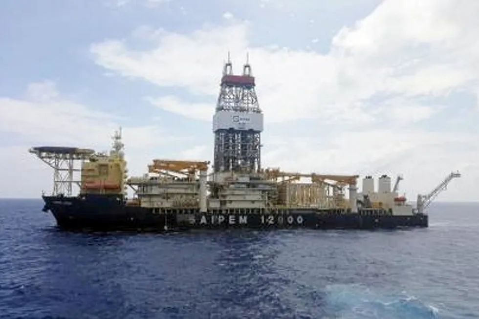 Drilling ahead: the Saipem 12000 drillship is currently on Eni's Coral South field offshore Mozambique