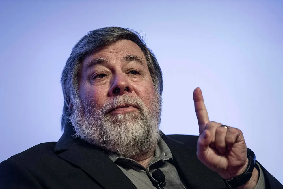 Steve Wozniak er medgrunnlegger av datagiganten Apple. Foto: AFP PHOTO / Philippe Lopez