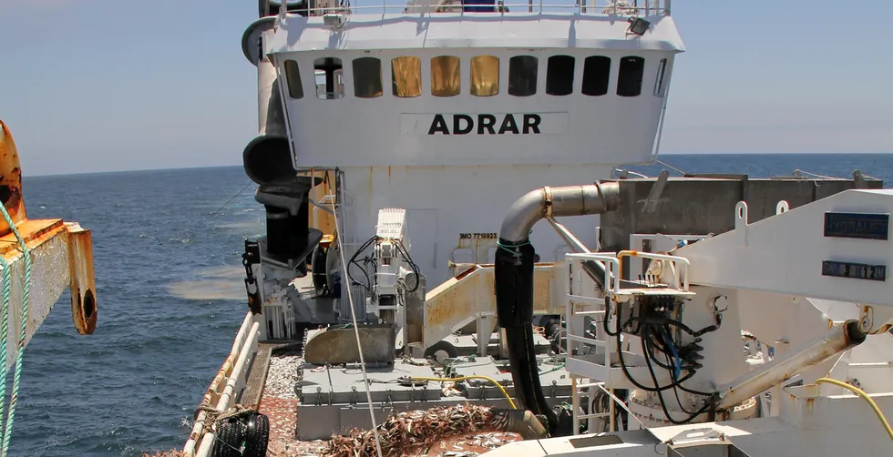 Den gamle 60-meter lange tråleren «Adrar», tidligere «Bømmelbas» ble beskyldt for rovfiske utenfor Dakhla i Vest-Sahara i 2013, et land som er okkupert av Marokko.