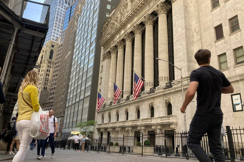 Endelig litt optimisme på Wall Street, som her på New York-børsen.