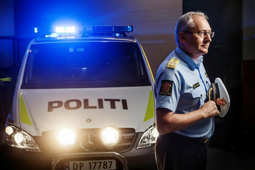 Færre hos politidirektør Odd Reidar Humlegård i Oslo. Justisministeren vil ha folk i distriktene Foto: Hampus Lundgren