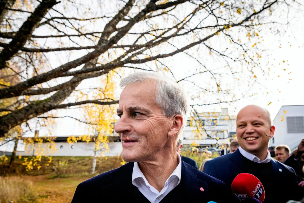 Cautious: Prime Minister Jonas Gahr Store (left) and Finance Minister Trygve Slagsvold Vedum are clear that shutting down Norwegian oil and gas activities would harm an industry that is necessary for a successful energy transition.