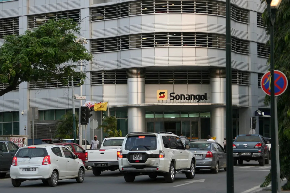 Stakes offered: The head office of Angola's state oil company Sonangol in Luanda.