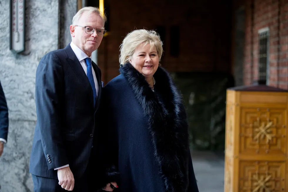 Erna Solbergs ektemann Sindre Finnes har engasjert seg i hvem som skal ut og inn av viktige styreverv.