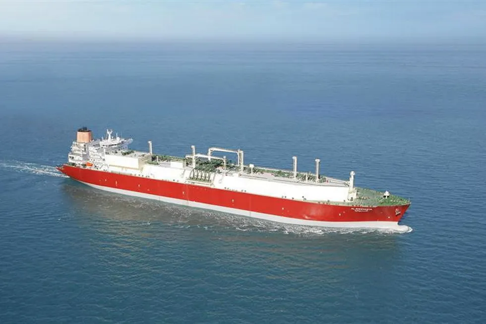 Existing fleet: Qatargas' Q-Flex LNG carrier Al Sheehaniya