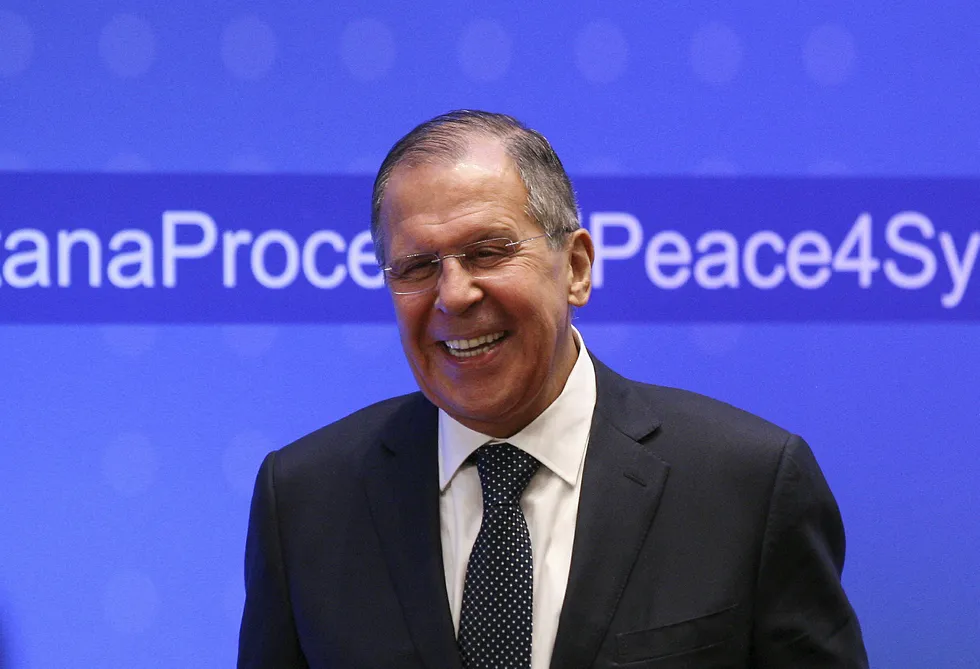 Russlands utenriksminister Sergei Lavrovs besøk i Vietnam ble avlyst én time før det var planlagt å finne sted. Foto: Mukhtar Kholdorbekov/Reuters/NTB Scanpix