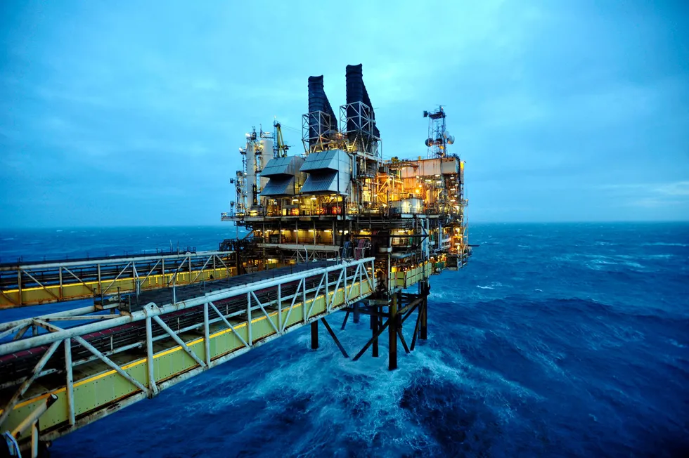Hostile: BP production facilities in the North Sea