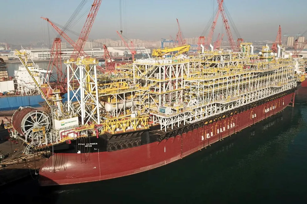 Carioca (MV30) FPSO: built by Chinese yard Cosco and delivered to Modec for operation off Brazil