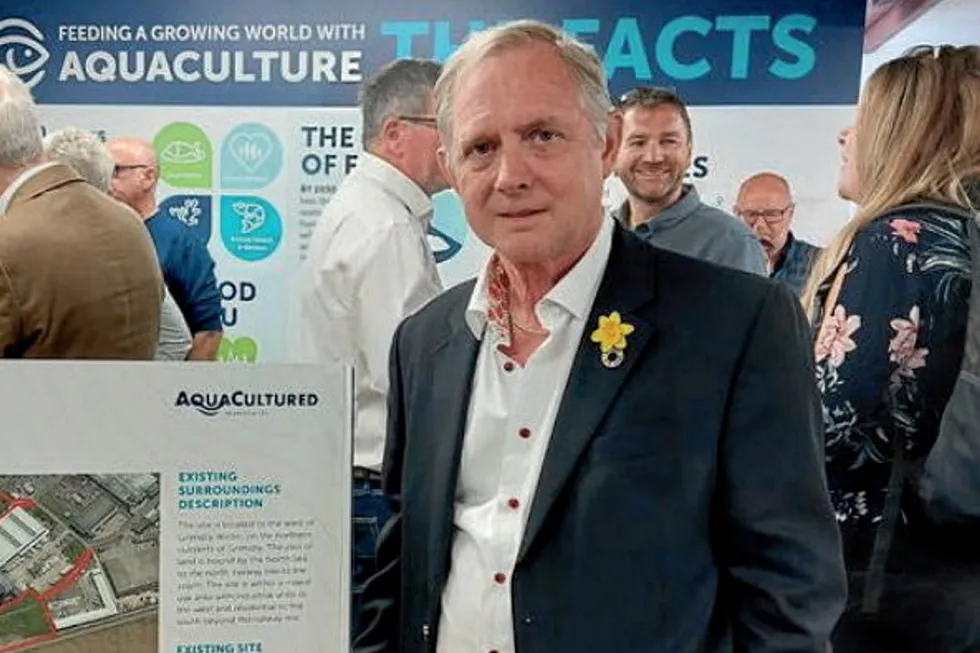 "Today was a major milestone in our journey to establishing a new, responsible and sustainable form of fish farming in the UK," said Mike Berthet.