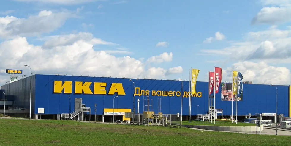 A Russian Ikea store. The furniture giant has made the call to pull out of the country following Putin's military attack on Ukraine.