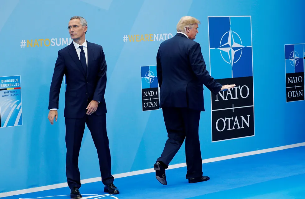 USAs president Donald Trump har på interne møter flere ganger gjennom 2018 snakket om å trekke USA ut av Nato, ifølge The New York Times.