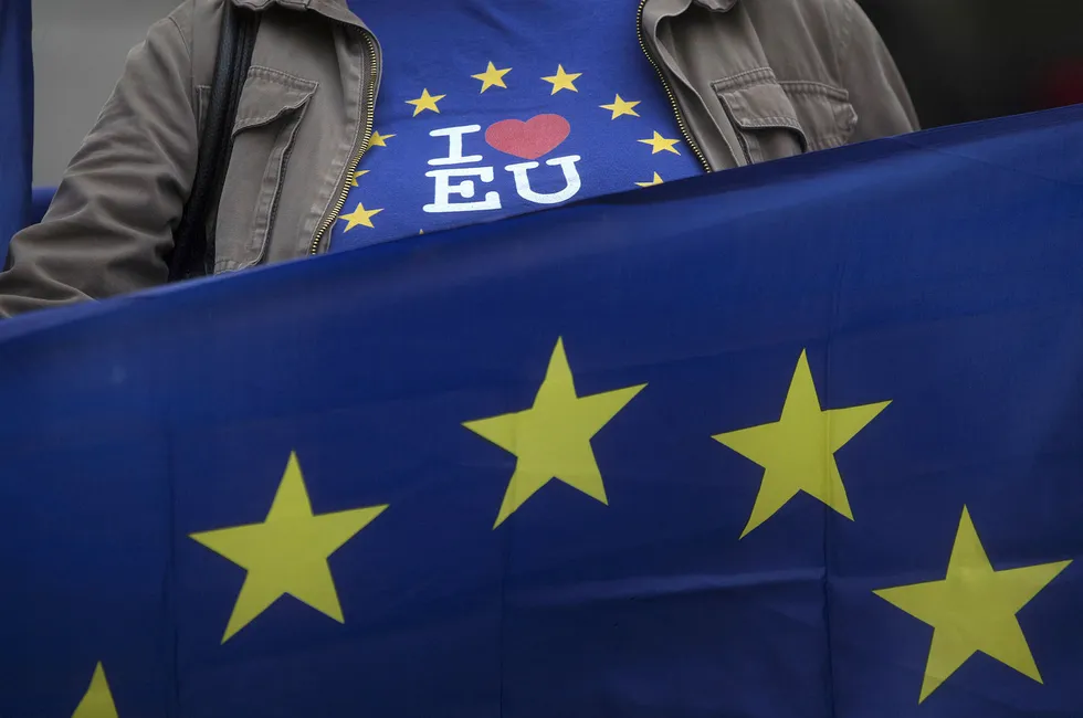 EU er klare for å forhandle om Storbritannias exit fra unionen. Foto: Simon Dawson/Bloomberg