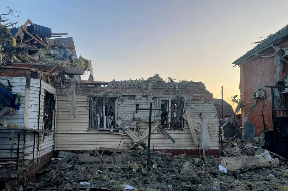 Rebuilding challenge: A damaged house near the town of Sudzha in the Kursk Region of Russia