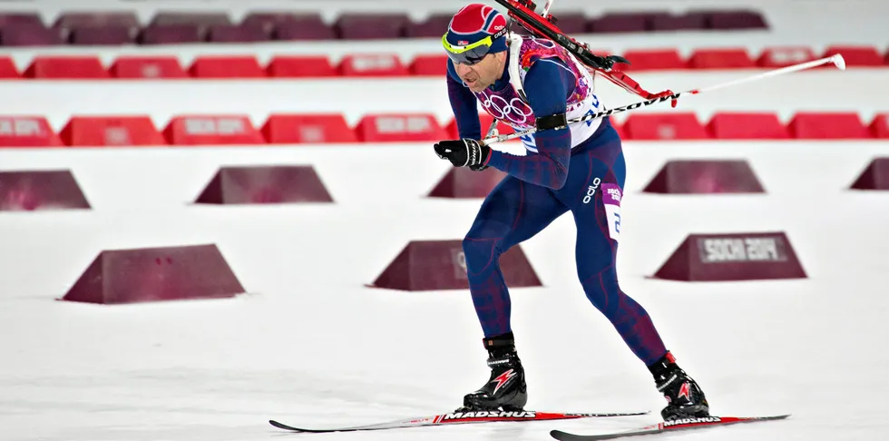 Sotsji, Russland i 2014: Her vinnar Ole Einar Bjørndalen olympisk gull på sprinten.