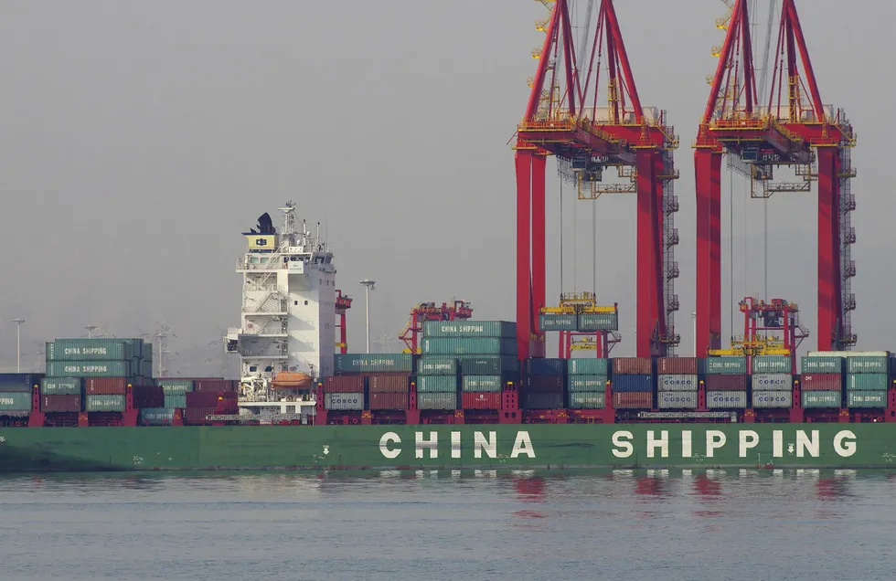 Kinas handel med omverden vokser, ifølge nye tall. Foto: CHINA STRINGER NETWORK