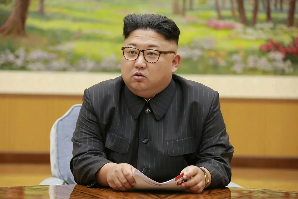 Nord-Koreas leder Kim Jong-un. Foto: afp PHOTO/KCNA VIA KNS/NTB Scanpix