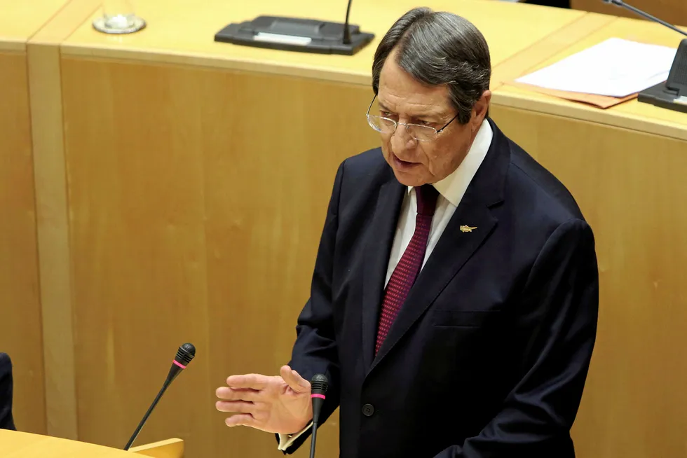 Taking a stand: Cyprus President Nicos Anastasiades